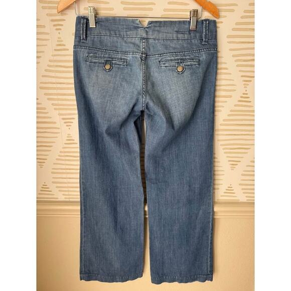 American Eagle Women’s Size 4 Low Rise Wide Leg Jeans - Picture 2 of 5